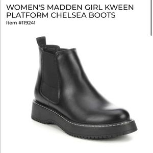 Madden girl black Chelsea boots